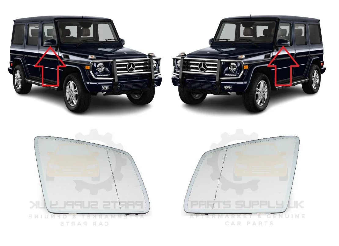 Left Right Hand Heated Mirror Glass For Mercedes Benz W164 W166 GL ML R Class New 1668100319 1668100219