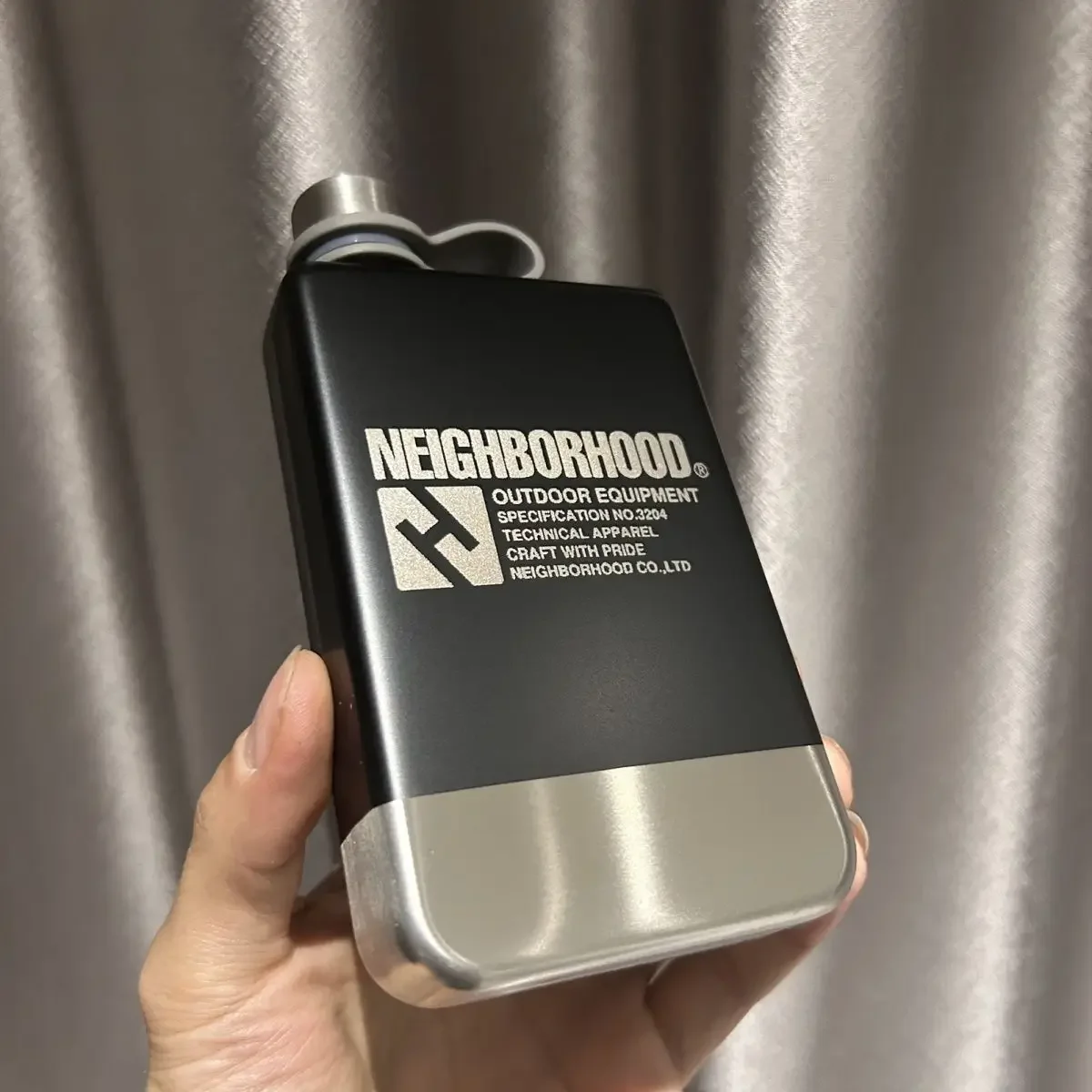 NBHD Mini Stainless Steel Hip Flask, Durable Shock‑Resistant Pressure‑Proof Portable Alcohol Bottle for Outdoor Travel Camping