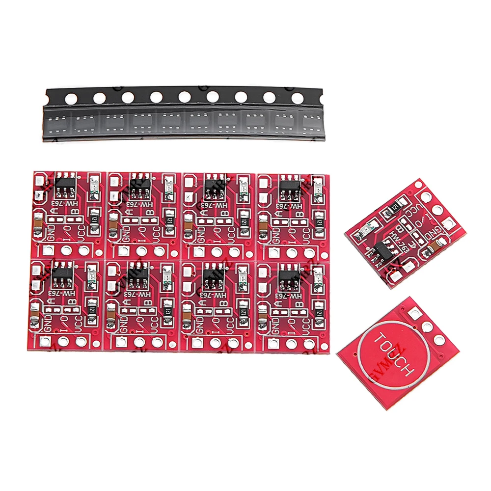 10PCS/LOT NEW SOT23 TTP223 Locking Touch Switch Sensor Touch Button Module Capacitor Type Single Channel Self SOT23 TTP223