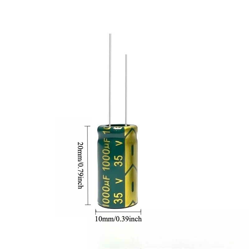 40pcs 35V 1000uF Electrolytic Capacitor High Frequency Low ESR High Quality 10x17 13x17 10x20 13x20mm