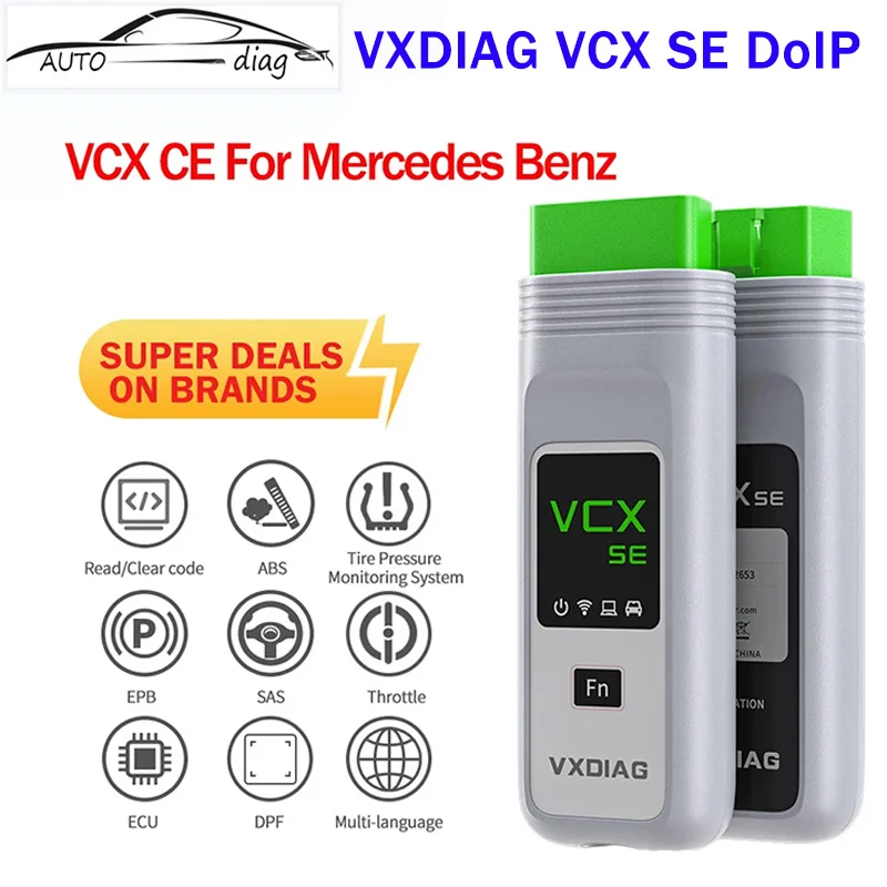 

VXDIAG VCX SE DoIP For Mercedes Benz VXDIAG VCX SE licenseCar Diagnostic Tools OBD2 Scanner ECU Programming Coding C6 SD Connect