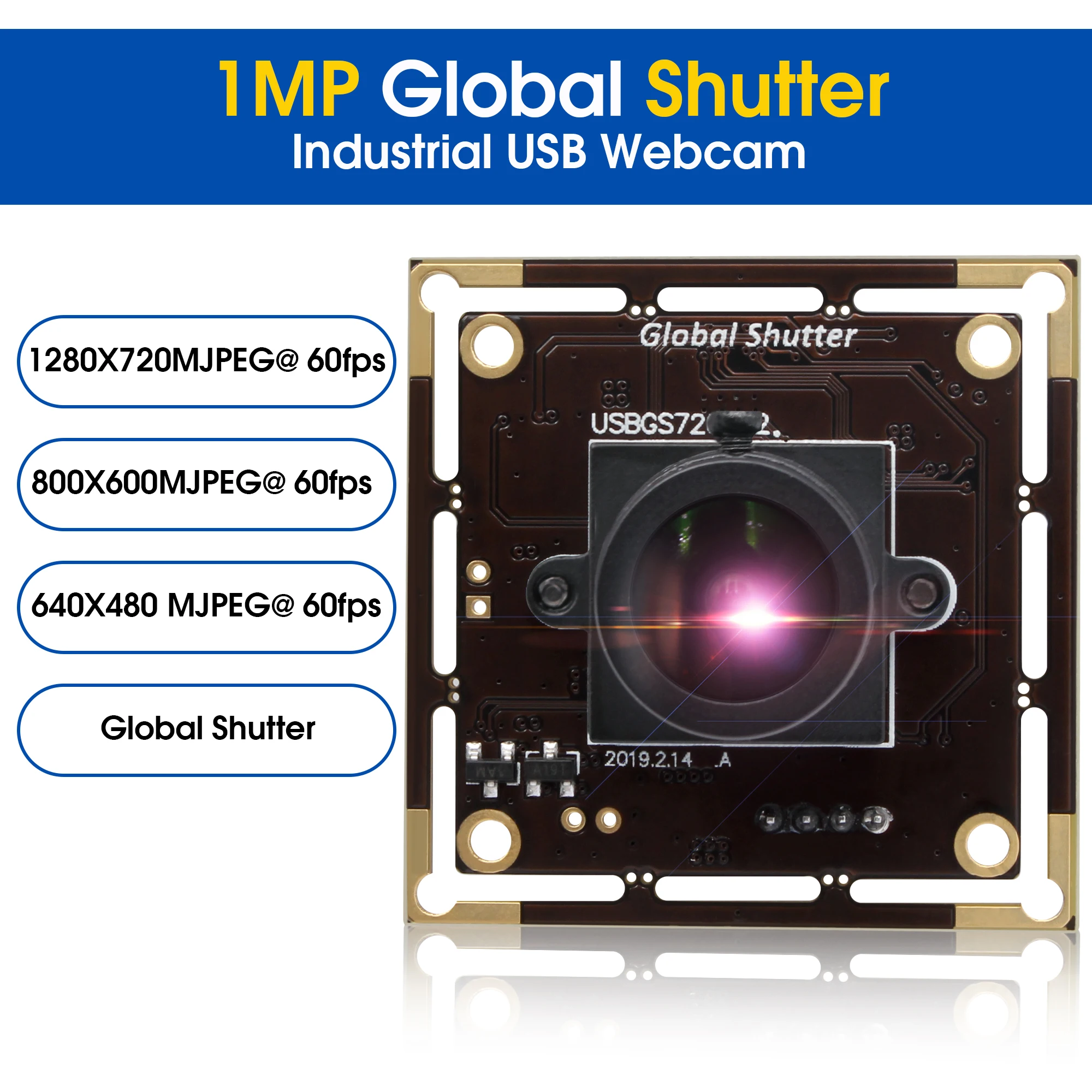 

Модуль USB-камеры MJPEG 60 кадров/с 1280*720 с глобальным затвором, высокоскоростная цветная веб-камера Aptina AR0144 для быстрого съема движущихся объектов