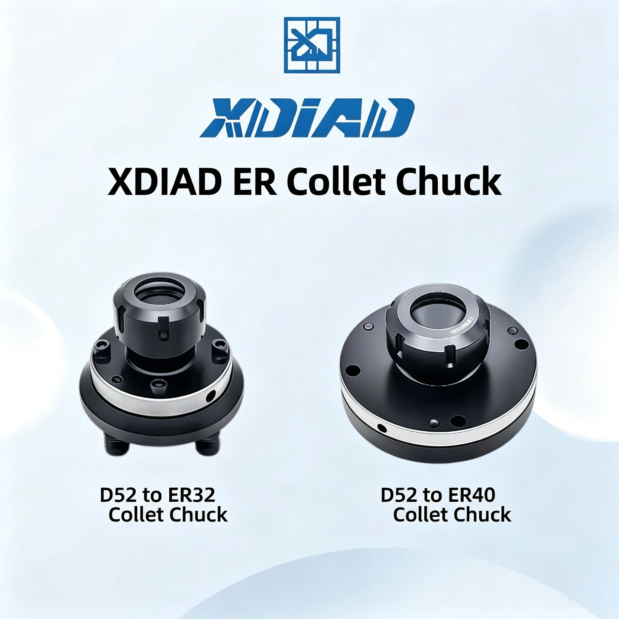 CNC ER Collet D52 to ER32/ER40 Collet Adapter for Milling And Lathes Machine Tool Accessory
