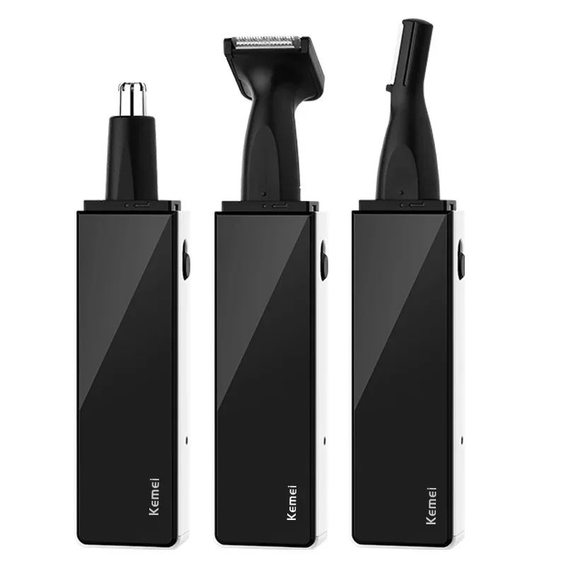 3in1 Rechargeable Nose Hair Beard Eyebrow Trimmer - Hair Removal Shaver