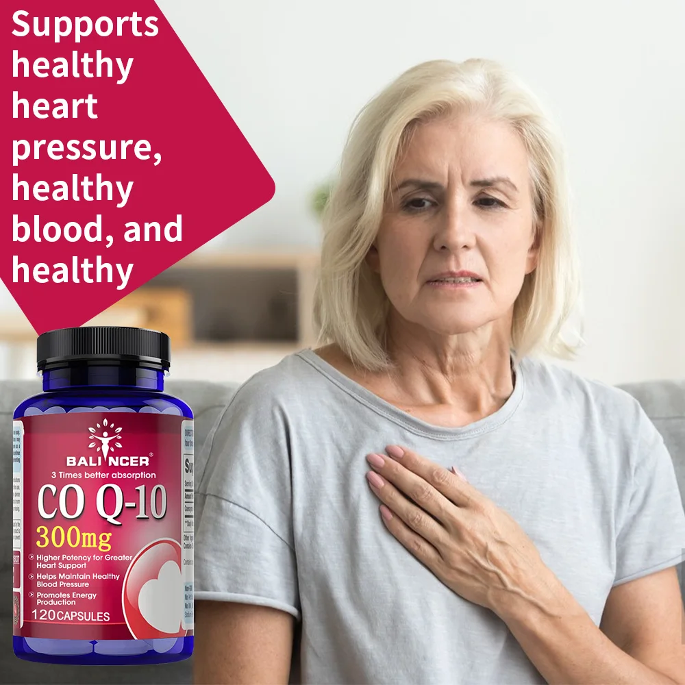 CoQ10 Supplements 300mg Heart Health - High Absorption Coenzyme Q10 for Energy Production, Healthy Aging, Antioxidant