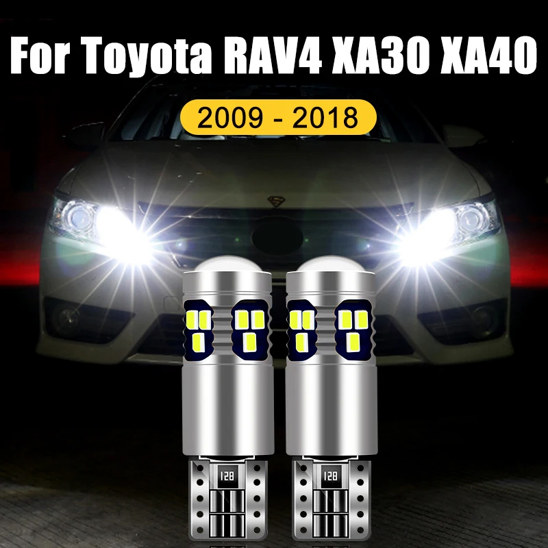 

For Toyota RAV4 RAV 4 XA30 XA40 2009-2014 2015 2016 2017 2018 2PCS T10 W5W LED Car Clearance Lights Parking Lamps Width Bulbs