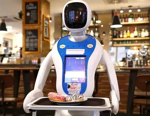 China Professional Manufacture Intelligent Restaurant Waiter Robots  Selling Cheap Custom  AI Smart Intelligent Robot In Restaur