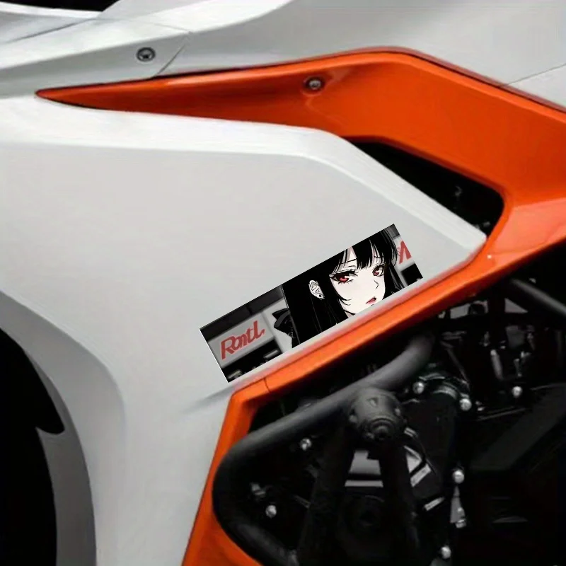 1PC JDM Peeking Eyes Motorcycle Stickers Waterproof DIY Motorbike Side Panels Fuel Tank Fairing Vinyl Decals Anime Decoration image 5