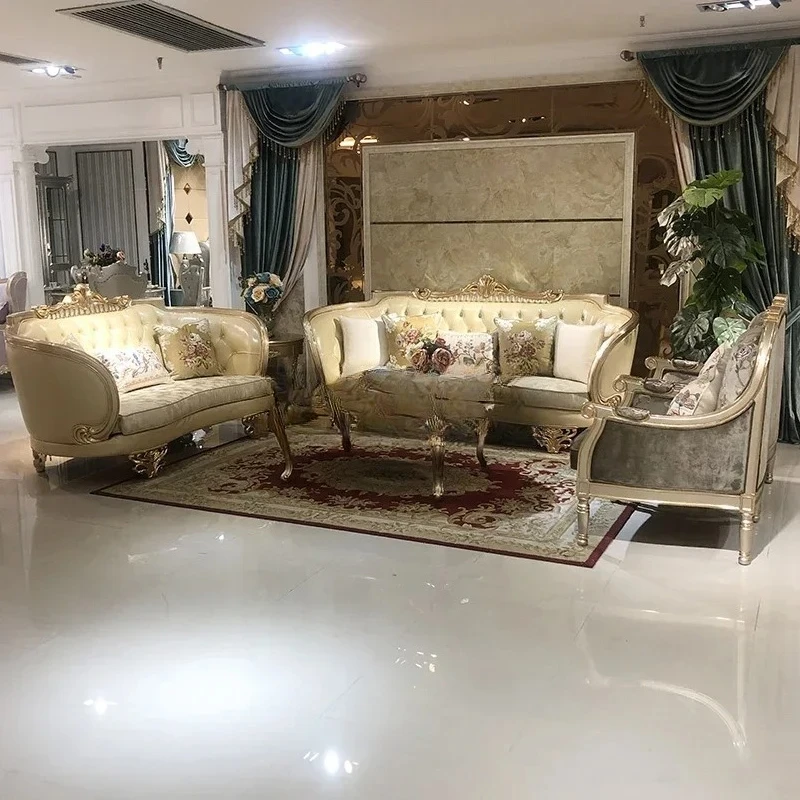 

Французский журнальный столик из цельного дерева, европейский роскошный резной овальный чайный столик