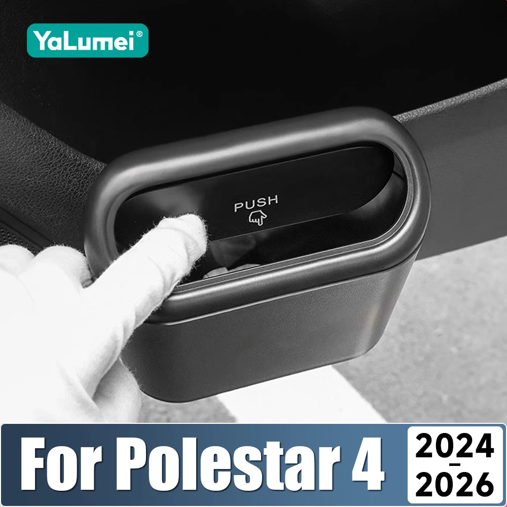 Für Polestar 4 2024 2025 2026 EV Universal Tragbare Hängende Auto Mülleimer Müll Box Kleinigkeiten Bin Multifunktionale Tasche