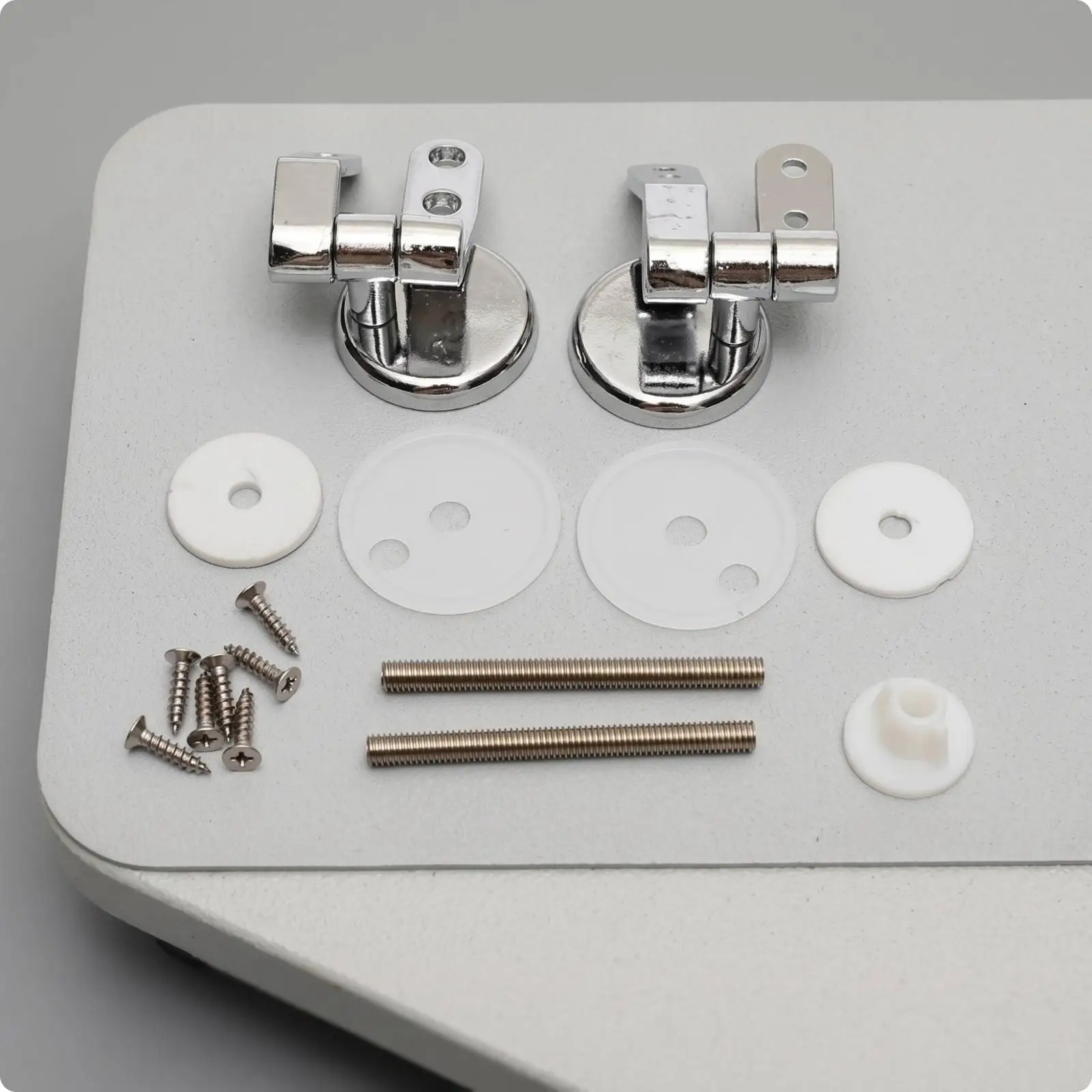 Universal Toilet Seat Hinge with Rotating Joint Design for Easy Alignment on Electric Bidet Smart Seats Home Restroom