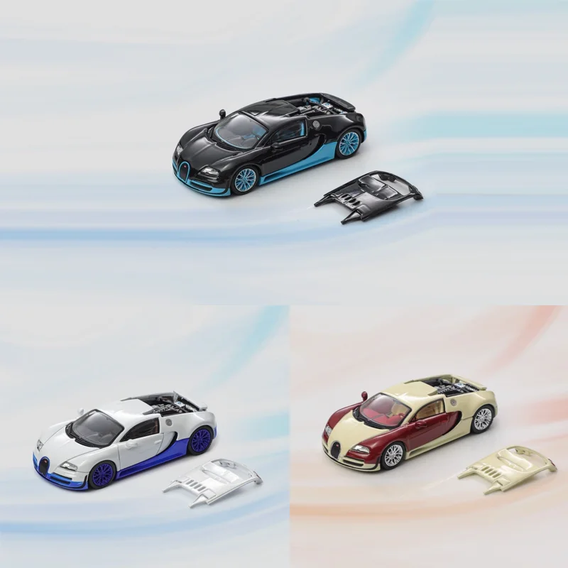 

Mortal 1:64 Bugatti Veyron Carbon Fiber Limited True Scale Miniatures Alloy Premium Diecast Vehicle Model Ship Now