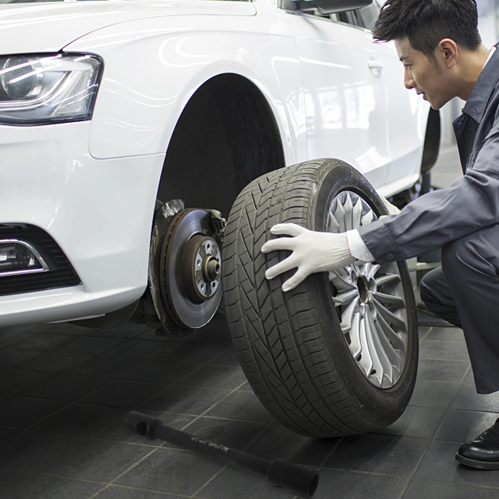 

Tires Wrench Double Ended Socket Car Repair Tools High Strength Durable Steel Spare Tire Lug Nuts Disassembly H Tools