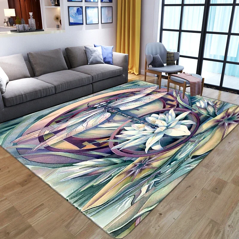 Kitchen Living Room Anti-slip Absorbent Foot Mat Space Universe Planet 3D Carpet Floor Mat Bedroom Home Decor Soft Play Area Rug