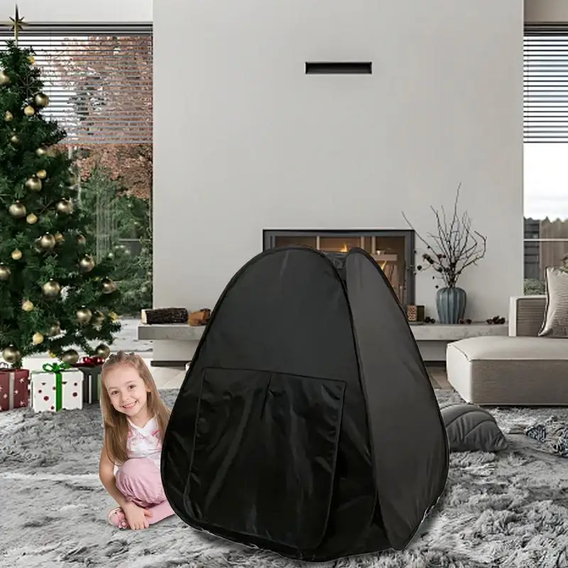 Kids Play Tent Sensory Corner Children's Tent Sensory Play Equipment Calm Down Corner Hideaway Play And Sleep Black Tent For