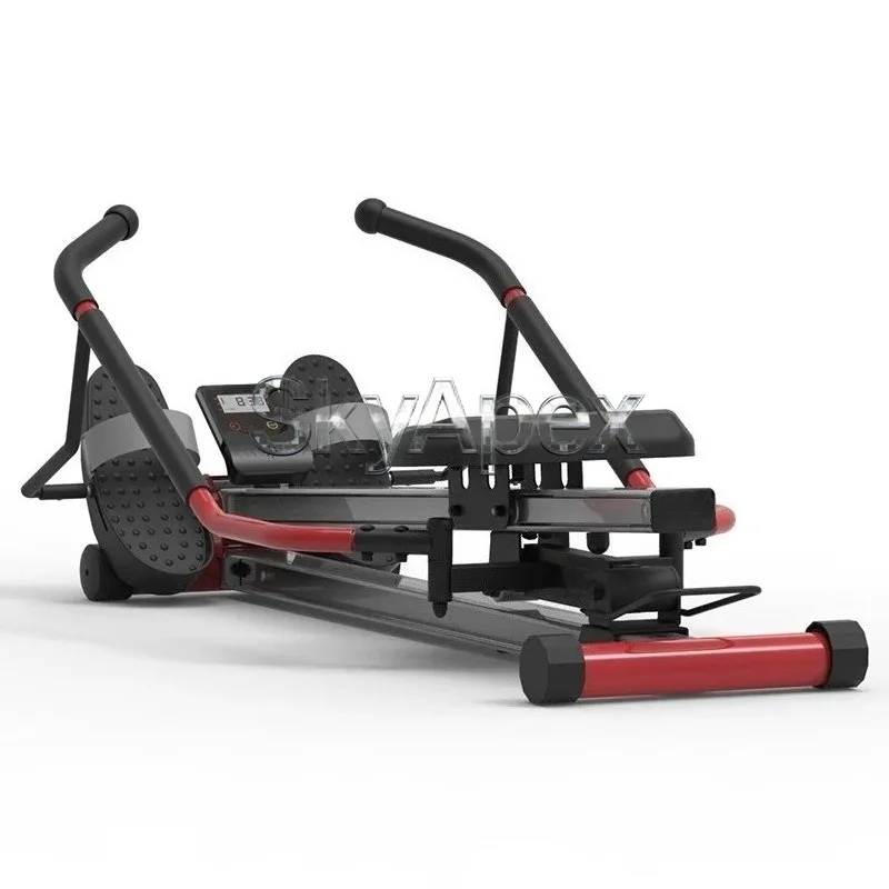 Smart Suspension Self Weight Rowing Machine For Home Simulation Dual Oar Rower Aerobic Fitness Exercise Quiet Compact Portable