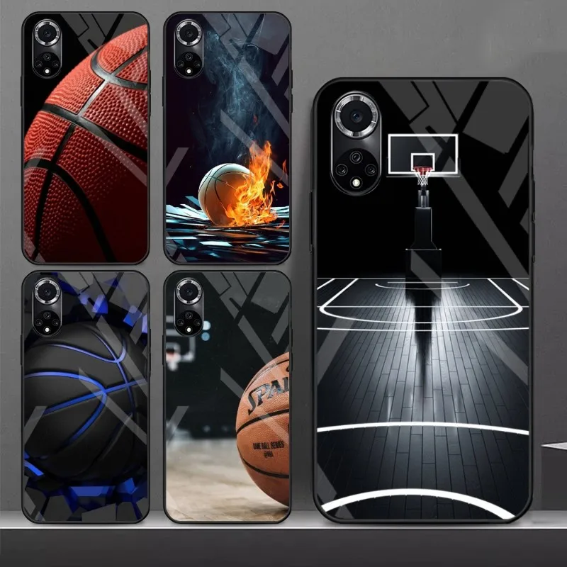 Basketball Basket Phone Case For Samsung A 52 70 71 72 81 91 E S 4G 5G 33 20 S 12 10 21 22 13 30 31 32 40 42 50 51 Glass Cover