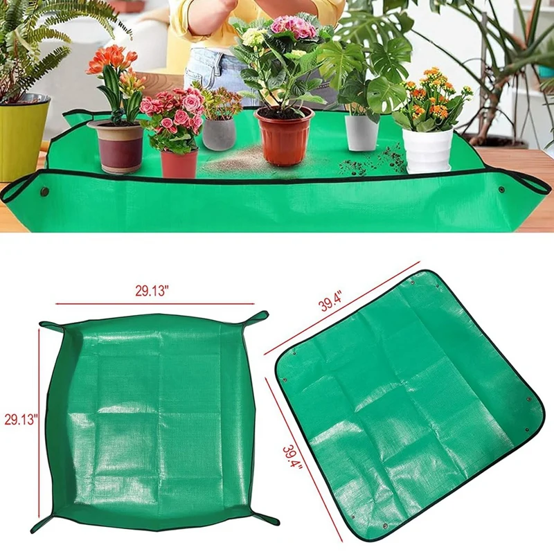 실내 식물 이식 화분 토양 엉킴 제어 방수 휴대용 다육 레포팅 트레이, 원예 선물, 내구성