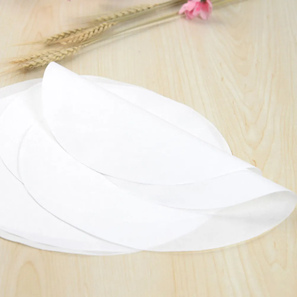 50Pcs Barbecue Paper Non Stick Round Baking Paper for Grilling Roasting Smoking Bbq Cooking Kitchen Restaurant Use 15Cm Diameter