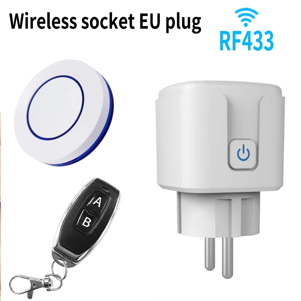 16A 16A Wireless Socket RF433 Smart Home Remote Control Socket EU FR Universal Plug Remote ON OFF Electrical for Lighting Fan TV - Aliexpress Deal