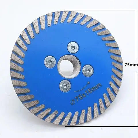 75mm Mini Diamond Saw BIade M14 Thread With RemovabIe FIange Turbo Cutting Disc for Granite Marble Stone Concrete cutting  tool