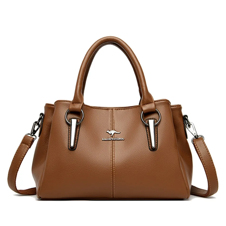 3 Layers Ladies Handbags High-quality Soft Leather Crossbody Bags Designer High-capacity Shoulder Handbags for Women 2024 Sac
