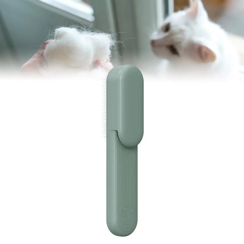 Dual-Purpose Small Pet Slicker Brush Professional Shedding Tool for Shedding