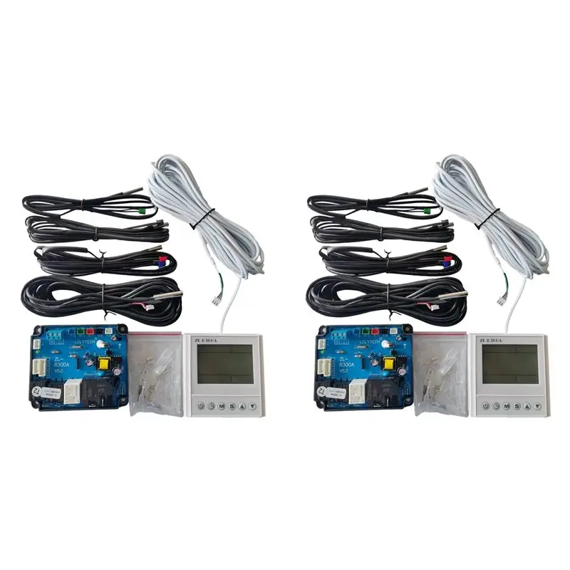 2X LILYTECH ZL-R300A Universal Air Source Water Heater Controller Circuit Board Auxiliary Heating Controller