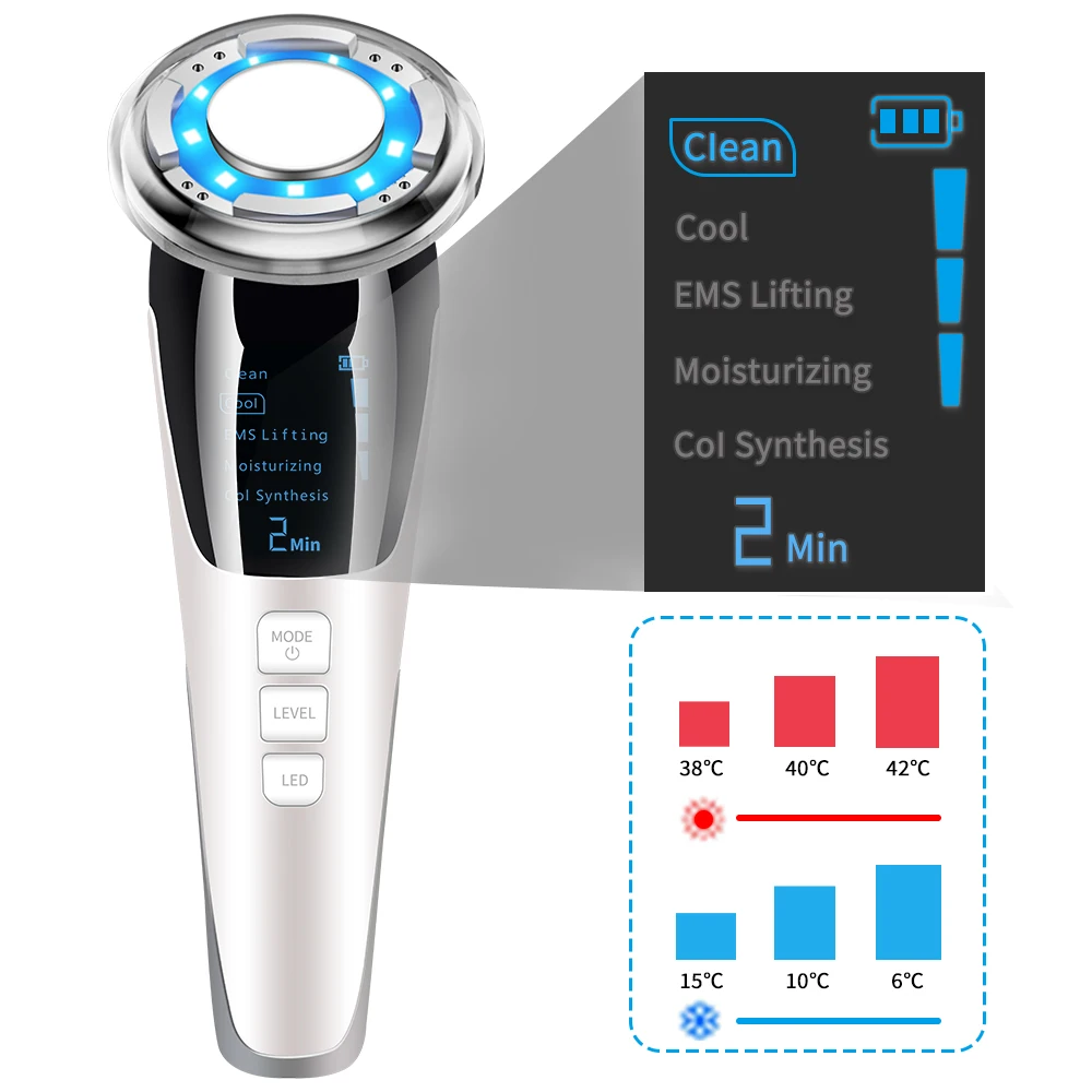 New Arrival TikTok Hot Selling Home Use Be-auty Equipment Hand-Held Facial Massager Face Lifting Device