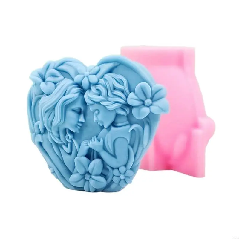 R66A Silicone Mold Mother Day Gift Plasters Soap Mould DIY Craft