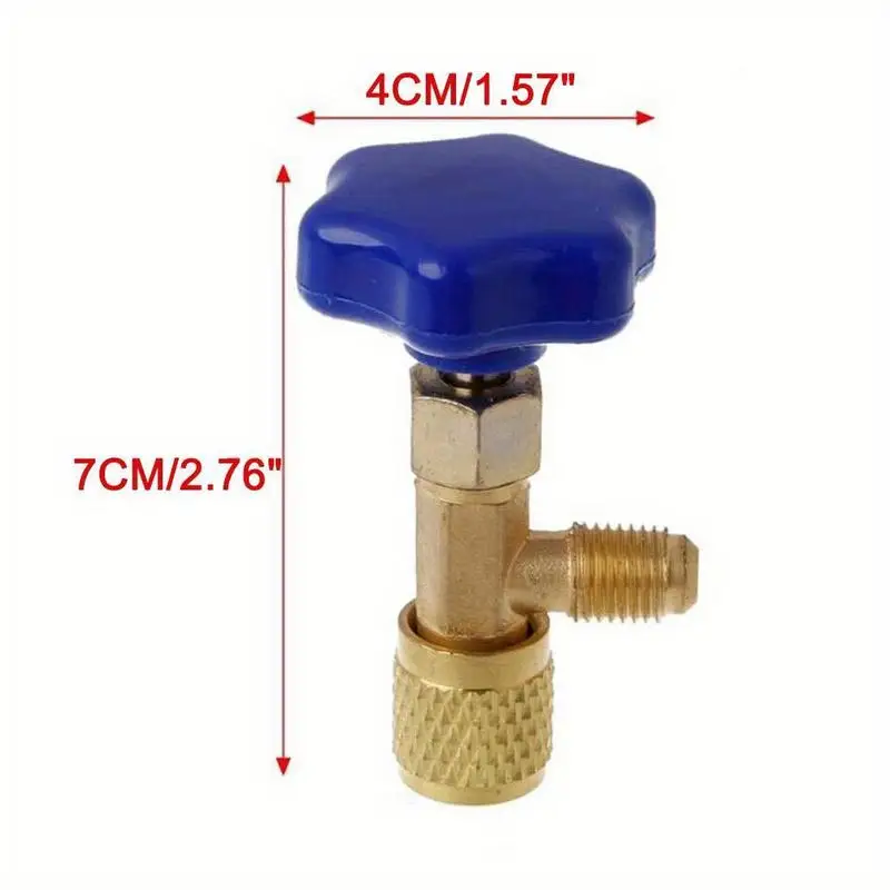 14 SAE Thread Adapter for R22 R134a R410A AC Gas Can Tap Low Pressure Valve Bottle Opener