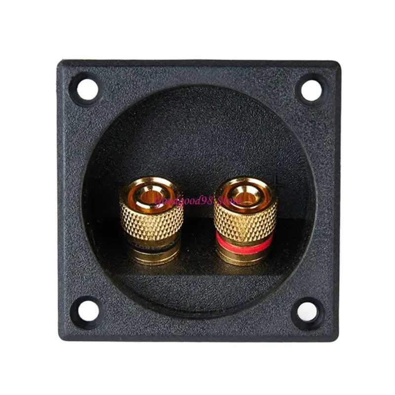 

High Conductivity Two Binding Post Speaker Terminals Box Black For Subwoofers W8EC
