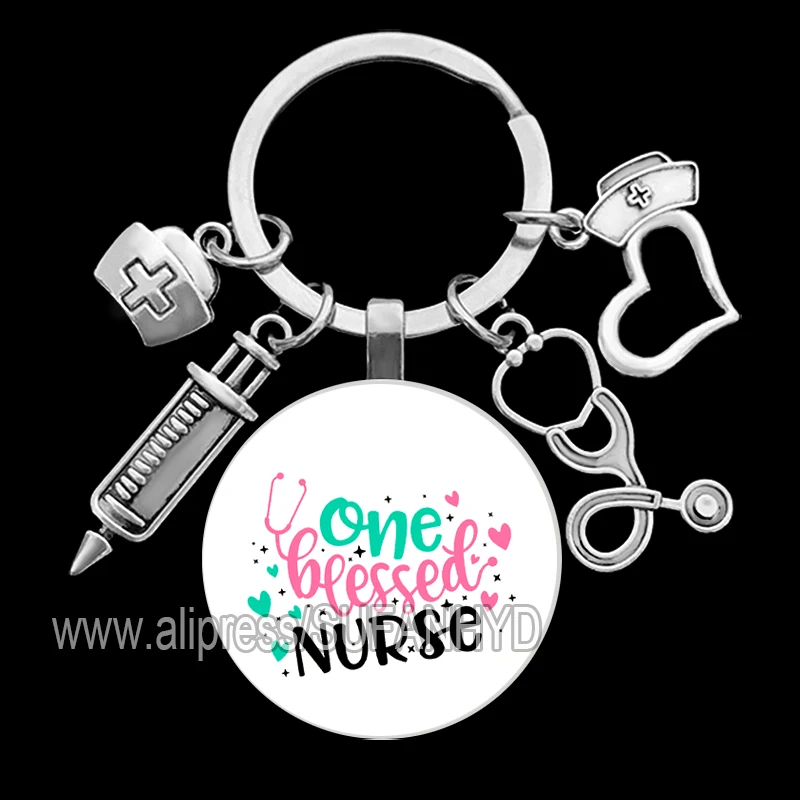 Medical Tool Pendant Keychains for Nurse Medical Syringe Stethoscope Keychain Nurse Appreciation Keychains Gifts for Doctors