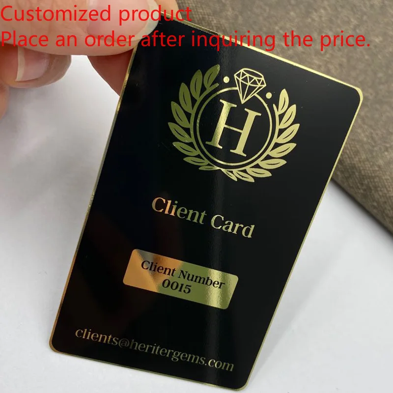 Customized product Wholesale Loyalty Custom Metal Membership Cards