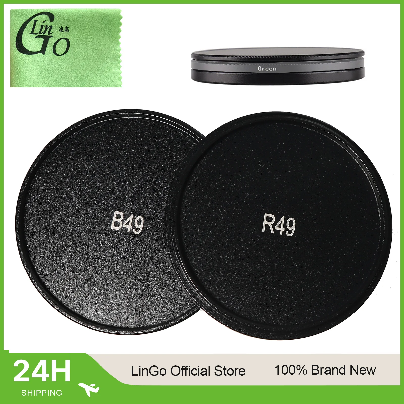 Lin Go Lens Filter Stack Cap Metal, 43-95mm Protector Cover 