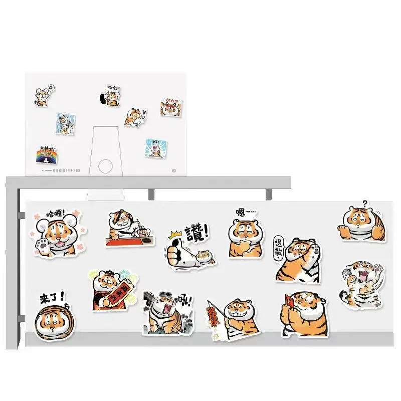 Cute Fat Tiger Stickers Graffiti Stickers DIY Notebook Skateboard Phone Case Water Cup Refrigerator Decor Sticker Decals Sticker