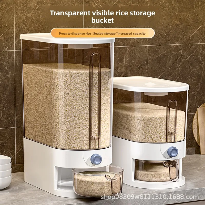 Reiskübel für den Haushalt, insektensicherer und feuchtigkeitsbeständiger versiegelter Reisbehälter, hochwertiges Reisglas vom Typ Pres, Vorratsbehälter