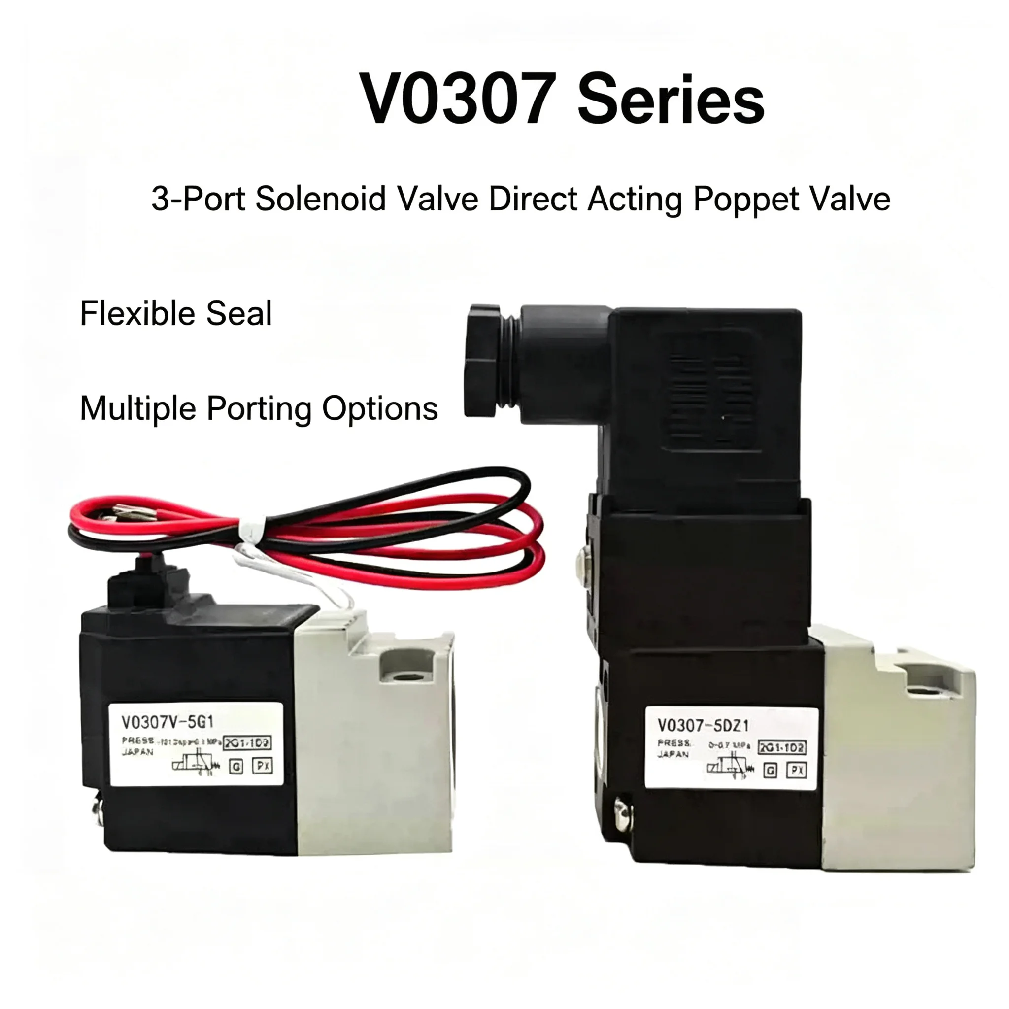 VO307-4D1 VO307-5G VO307-5G1 VO307-5D VO307-5DZ VO307-5DZ1 Solenoid Valve Pneumatic Component VO307 Series