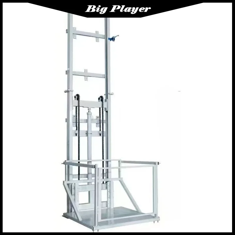 

Electric Simple Small Platform Household Hoist Steel Wire Type Hydraulic Remote Control Lift Guide Rail Freight Elevator