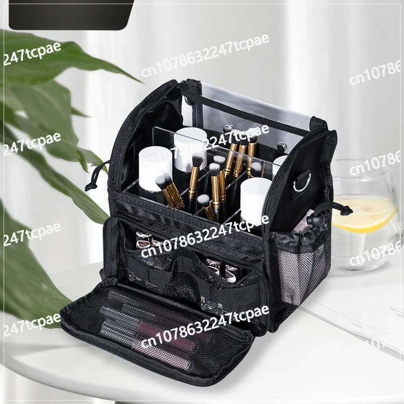 Travel makeup artist toilet bag makeup brush large capacity high value storage bag manicure transparent cosmetic bag