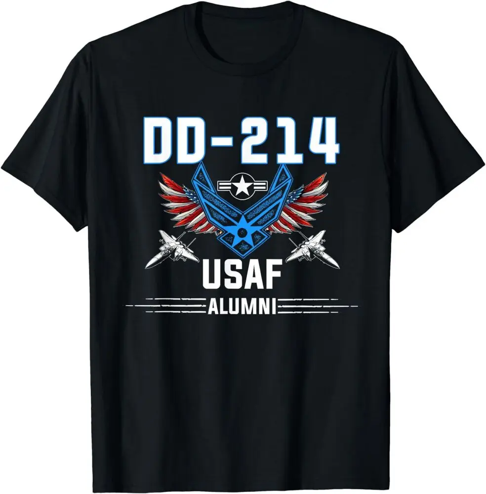 DD-214 US Air Force Alumni US Flag, Proud Air Force T-Shirt Anime Graphic T-shirts For Men Clothing Women Tees High Quality