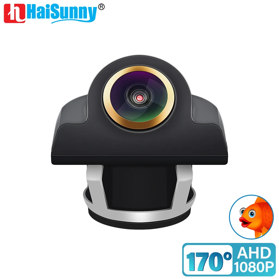 HaiSunny AHD 1080P Car Front Rear View Back Up Camera 170° Fisheye Lens Full HD Night Vision Vehicle Reversing Camera Universal