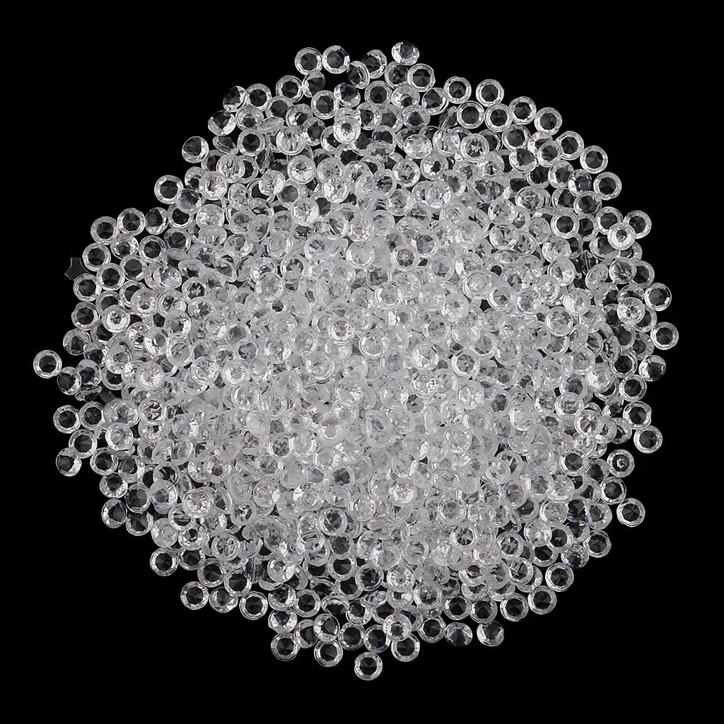 Acrylic Beads 4mm Faceted Gemstone for Wedding Party Table Scatter and Clothing Jewelry Decorations