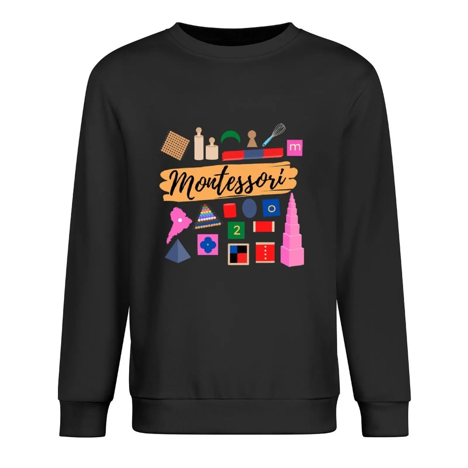 

Montessori materials gift for Montessori teacher or Montessori mom Pullover tracksuit sweatshirts men