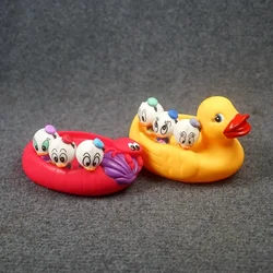 Children Bath Toy Vinyl Doll Duck Crab with 3 Baby Ducks Kids Gifts 17CM
