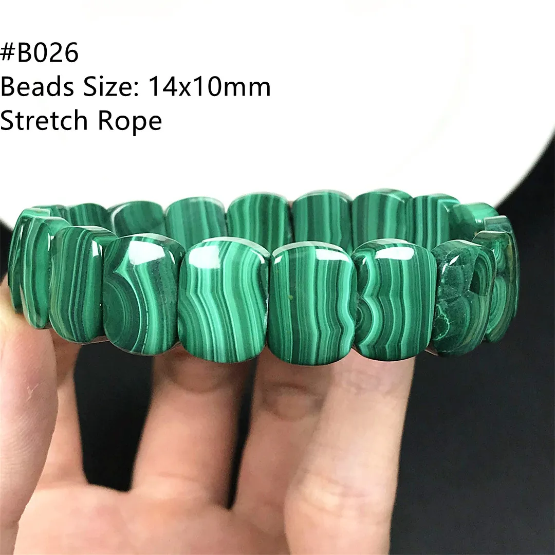 

Top Natural Green Malachite Chrysocolla Bracelet Bangle For Woman Men Healing Luck Love Gift Beads Crystal Stone Strands AAAAA