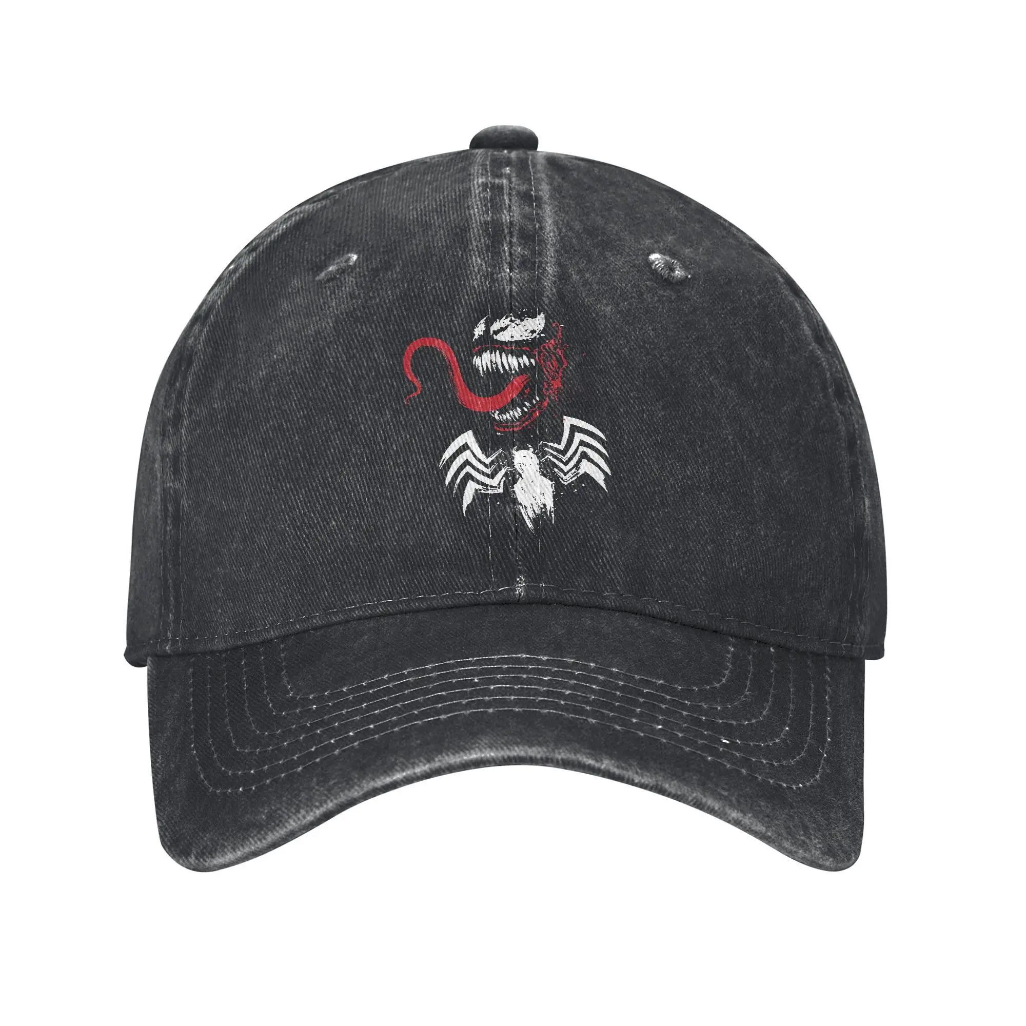 Venom And Symbiote Antihero Spiderman Comic Hat Adult Hat Sun Caps Fishing Hat Adjustable Snapback Caps Baseball Cap Summer