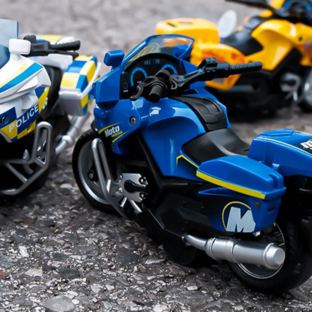 

1Pcs Pull Back Sound Light Mini Motorcycle Friction Powered Motorized Motorcycle for Kids Educational Learning Birthday
