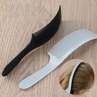 Beauty Anti-static Curved Barber Comb Hairdressing Plastic Haircutting Comb Heat Resistant Hair Clipper Cutting Comb Women