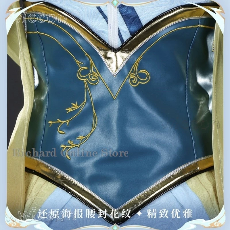disfraz adulto Game LOL Soraka Battle Suit Gorgeous Exquisite Elegance Cosplay costumes Halloween Carnival Party sexy woman